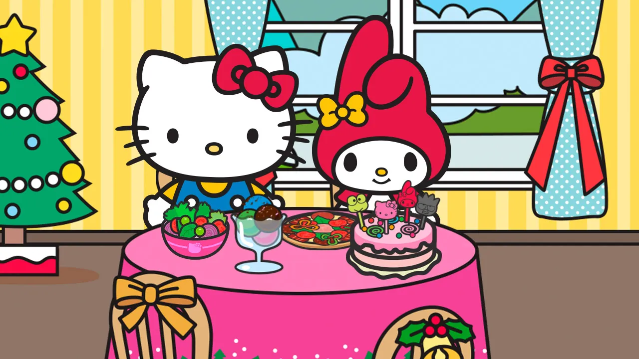 Hello Kitty And Friends Xmas Dinner